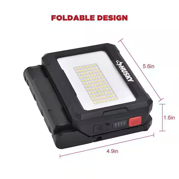 2500 Lumens Dual Power Rechargeable Battery or Solar Powered LED Work Light gallery