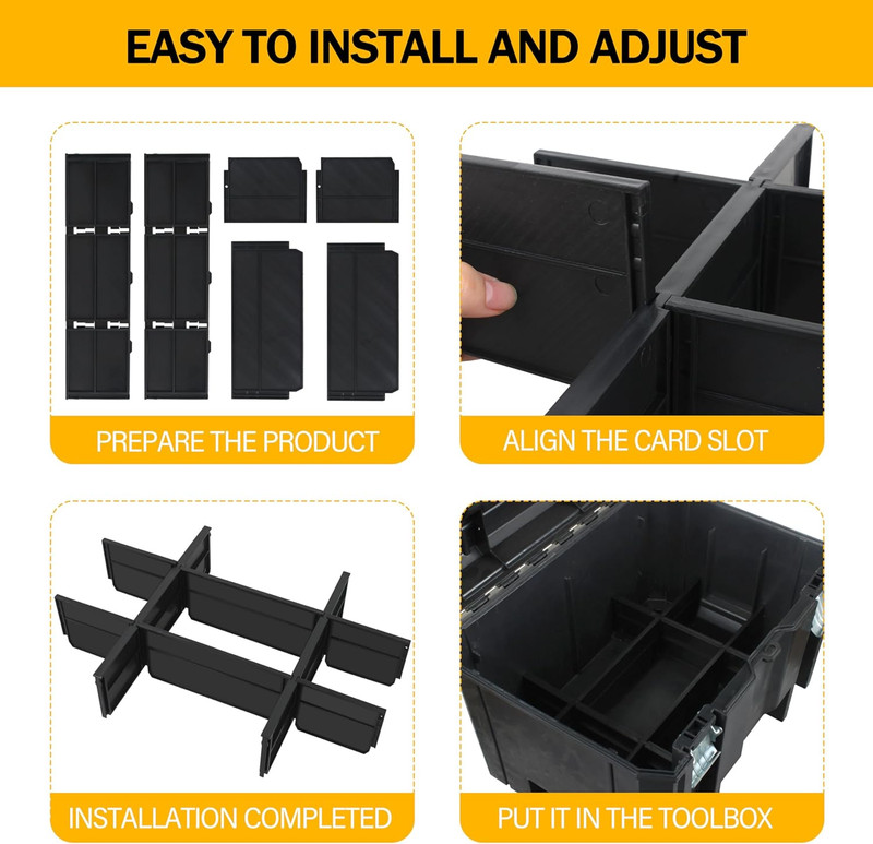 Tool Box Dividers, Storage Organizer Packout System for DEWALT TSTAK DWST17806 M gallery