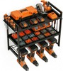 Wall Mounted Tool Organizer Drill Rack 3 Tier Storage Shelf 66lb Capacity gallery