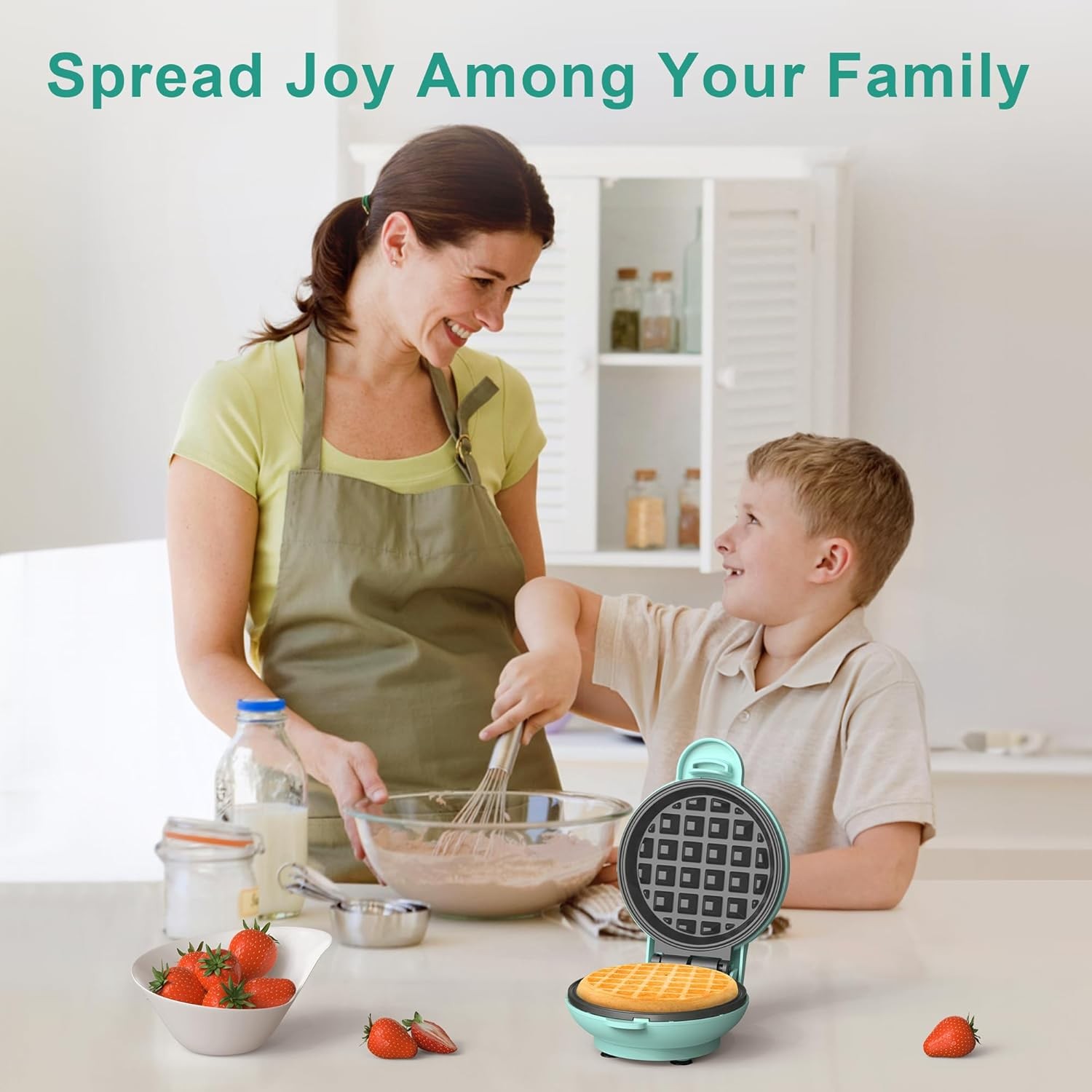 Compact mini waffle machine, easy maintenance, ideal for daily homemade gallery