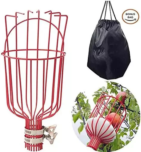 COCONUT Fruit Picker Tool, Fruit Picker with Basket and Pole Easy to Assemble gallery