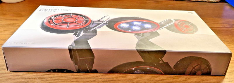The Sharper Image BBQ Grill Light and Fan with Batteries NEW OPEN BOX gallery