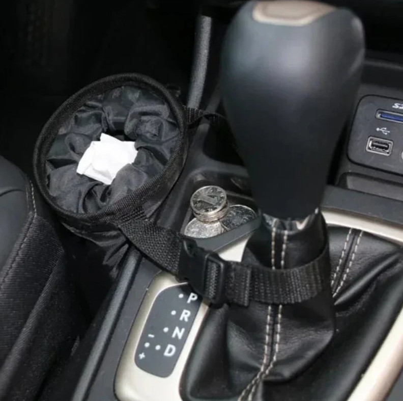 1pc Universal Car Back Seat Trash Bag Headrest Garbage Storage Organizer - NEW gallery