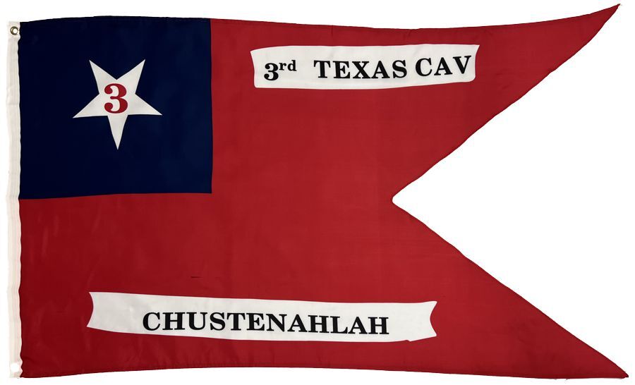 3rd Texas Cavalry Regiment 3x5 Guidon Flag gallery