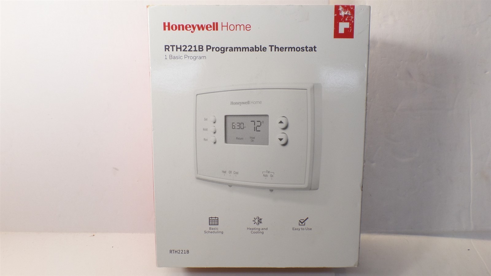 HONEYWELL RTH221B 1-WEEK PROGRAMMABLE THERMOSTAT WITH DIGITAL DISPLAY gallery
