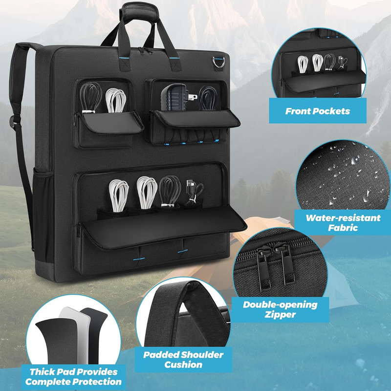 Solar Panel Storage Bag Compatible with Jackery Solarsaga 100W 100X 200W/ GRECEL gallery