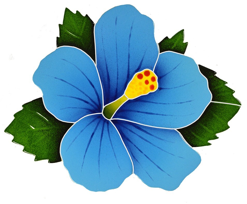 Tropical Hibiscus Mosaic Ceramic Tile Swimming Pool Patio Deck Bath Shower Wall gallery