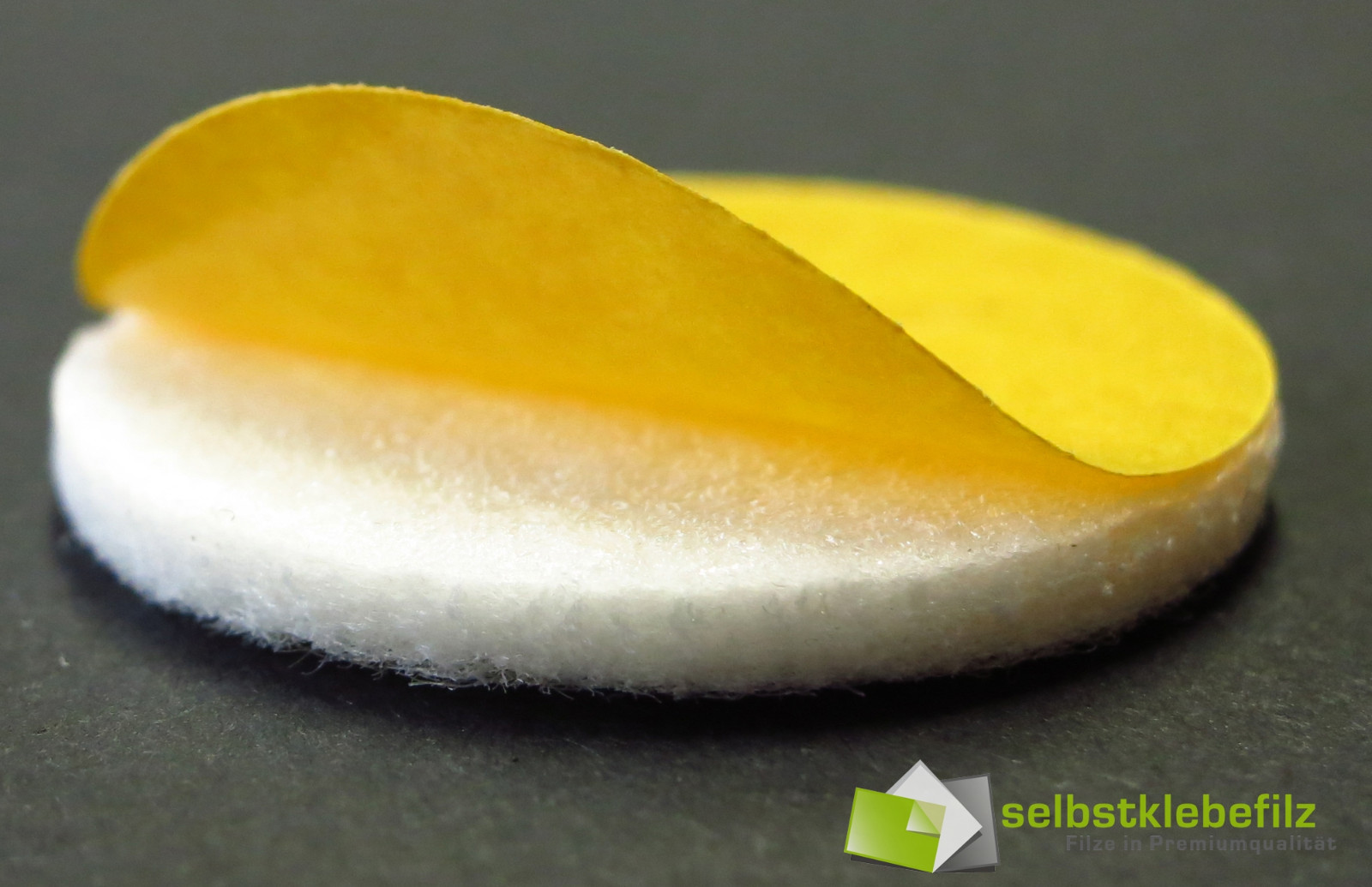 Felt glides round Ø 44 mm white | from 4pcs. | Strong Self Adhesive 3.5mm Thick White gallery