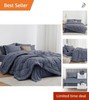 Full Comforter Set Navy Blue - Stylish 7-Piece Bedding for -Round Comfort gallery
