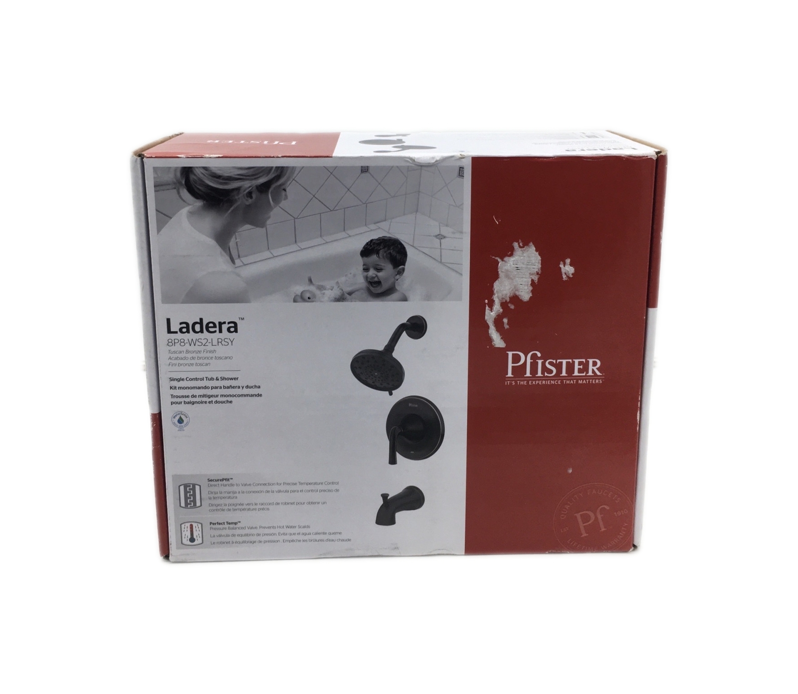 Pfister Ladera Single Handle 3-Spray Tub and Shower Faucet 1.8 GPM Tuscan Bronze gallery