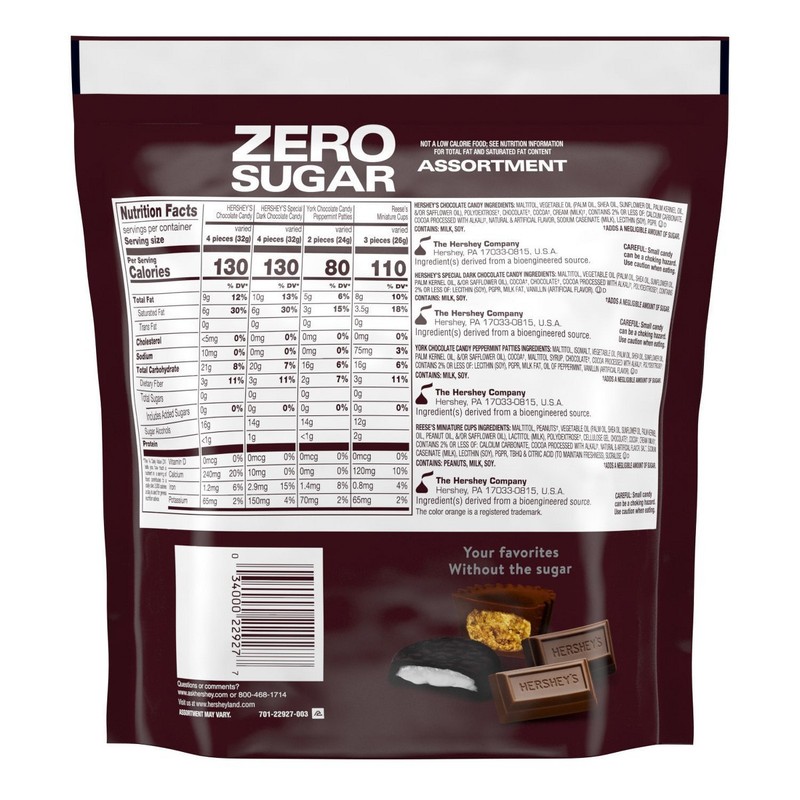 Hershey's Zero Sugar Assorted Bag Candy - 15.5oz gallery