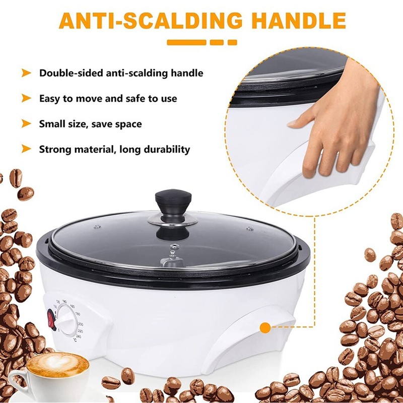 110V Electric Coffee Roaster Machine 800g Coffee Bean Roaster for Home Use New gallery