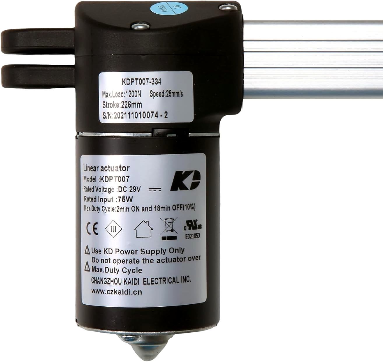 Kaidi Linear Actuator Motor Kit Model KDPT007-334 for Power Recliner Lift Chairs gallery