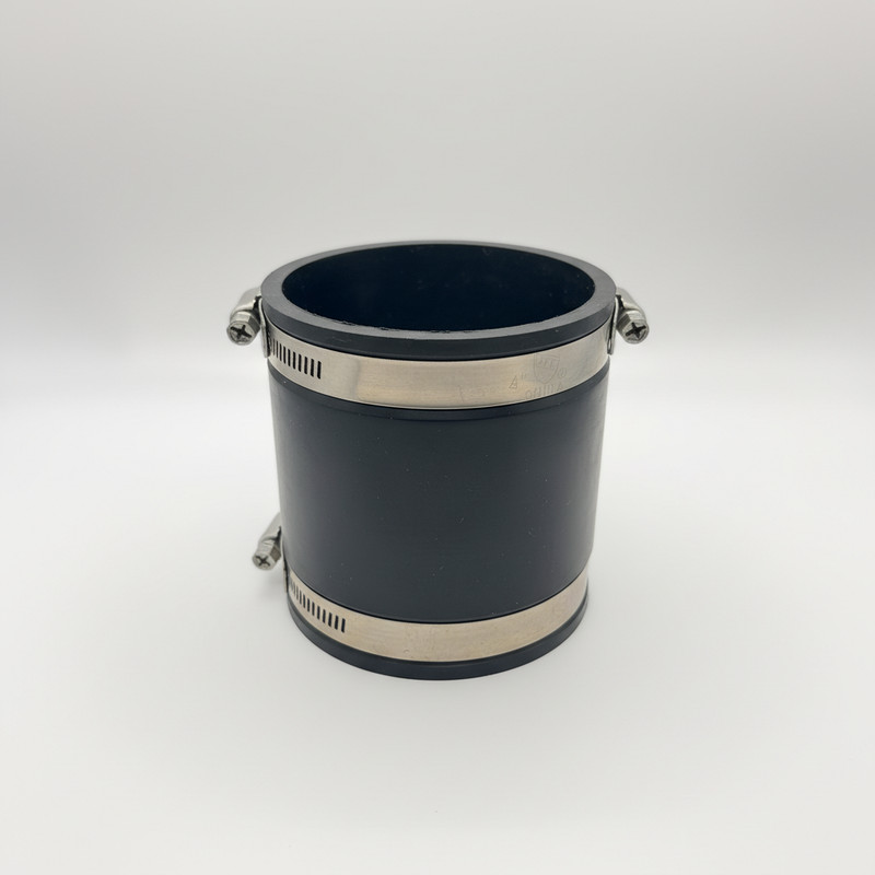 Flexible Rubber Coupling with Stainless SteelClamps|PVC Cast Iron Pipe Connector gallery