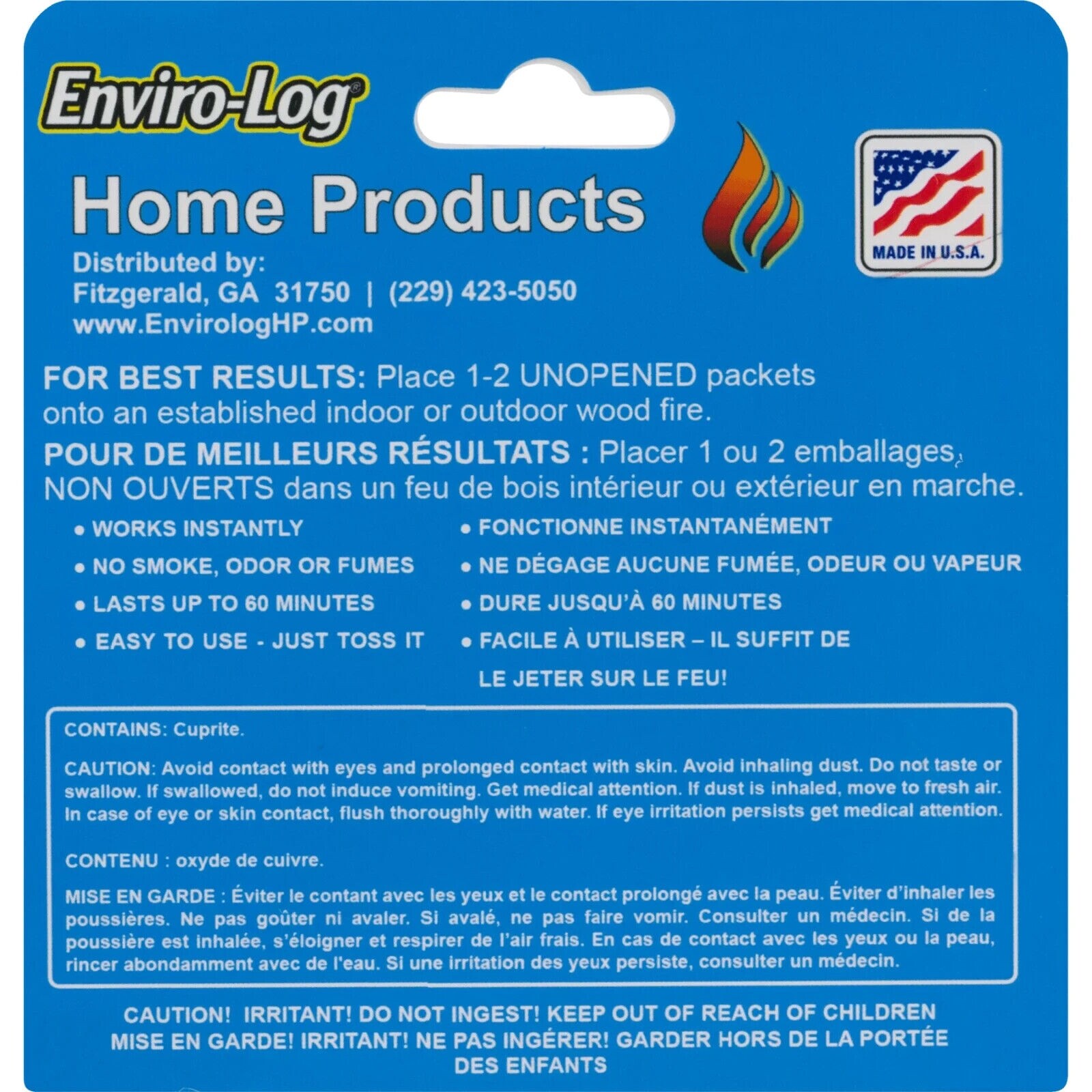 Enviro-Log Color-Flame Multi-color Wood Fire Effect Packet 3 Count Made In USA gallery