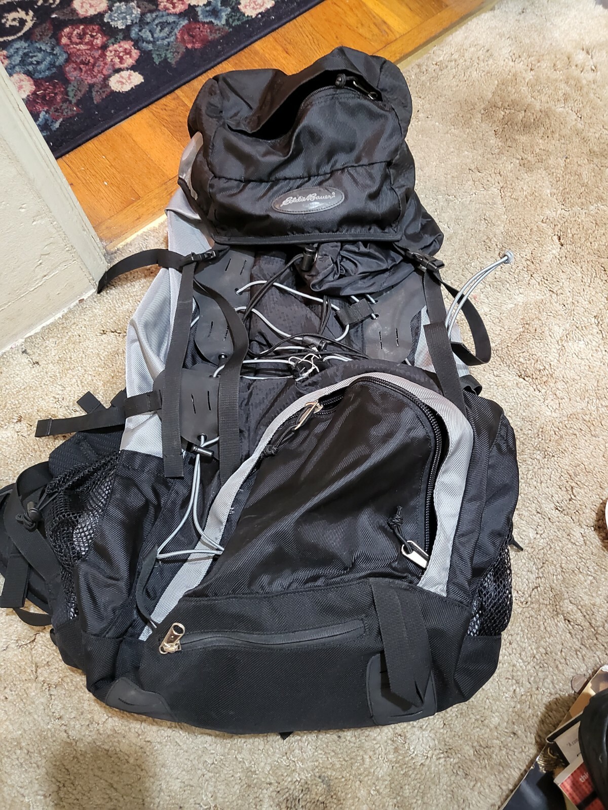 Eddie Bauer 66L Hiking/Climbing Backpack (Gray/Black) 3