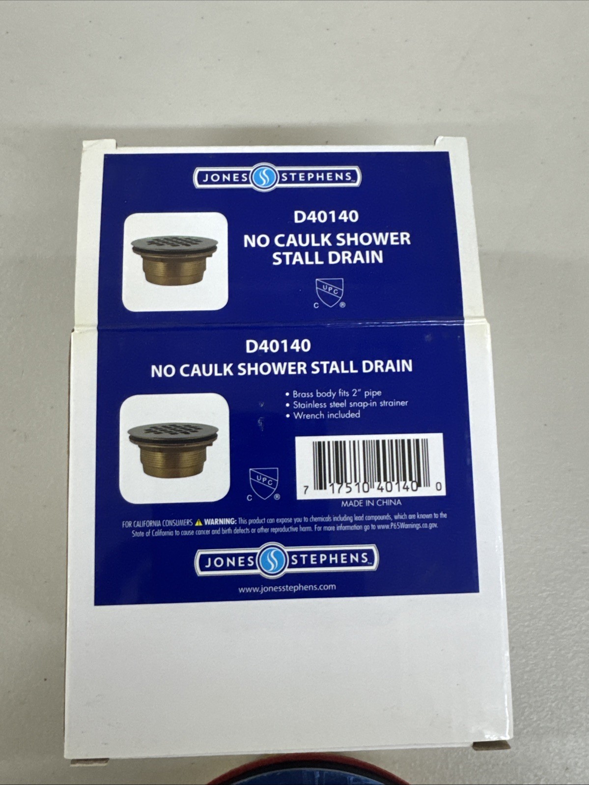 Jones Stephens D40140 No Caulk Shower Stall Drain – New gallery