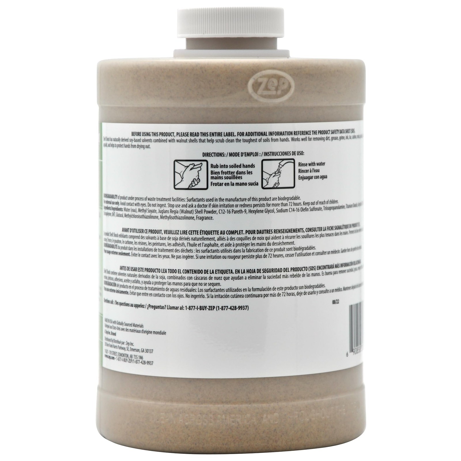 Zep Shell Shock Industrial Hand Cleaner - 32 Oz 32 Fl (Pack of 1), White gallery