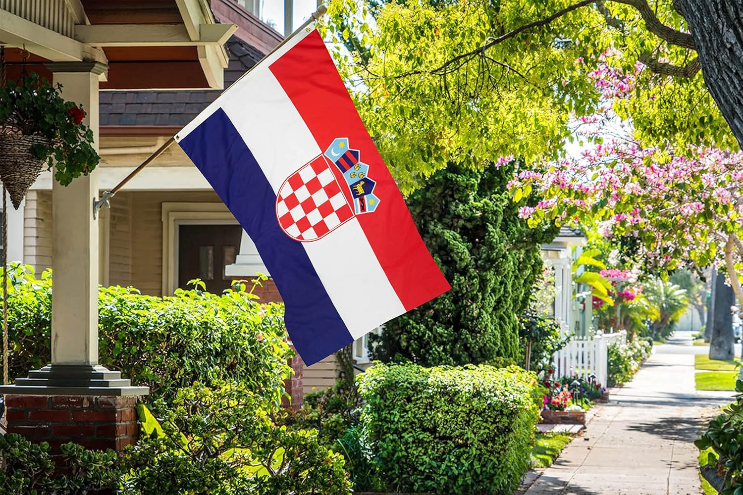 DANF Croatia Flag 3X5 Ft Thick Polyester, Fade Resistant, Brass Grommets, Canvas gallery