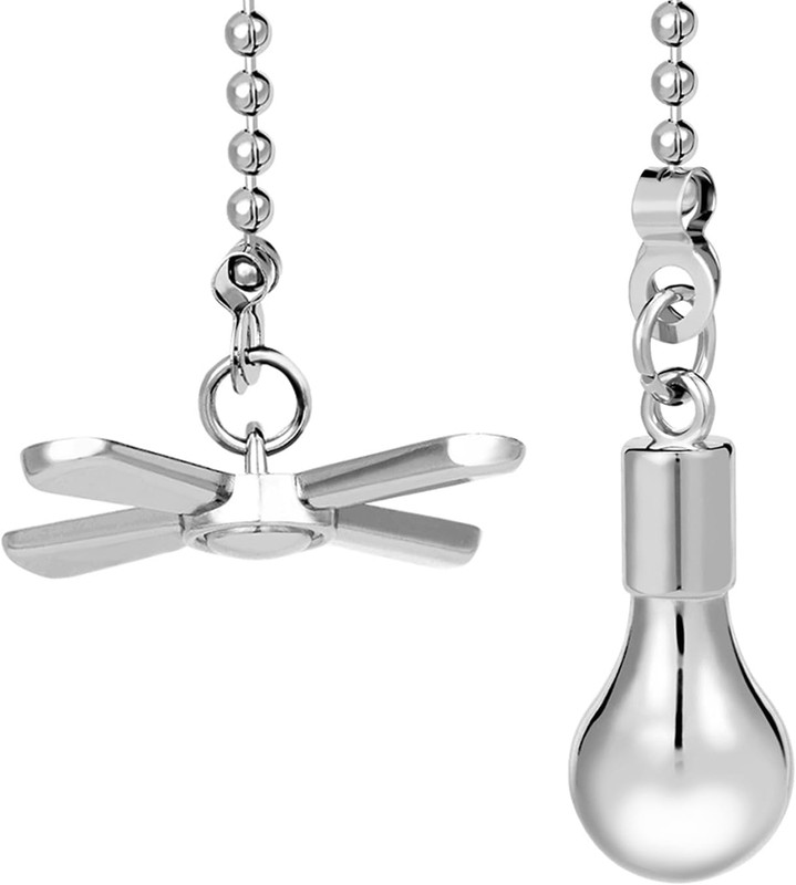 Ceiling Fan Pull Chain Set Light and Fan Decorative 12 Inch 3mm Beaded Chains gallery
