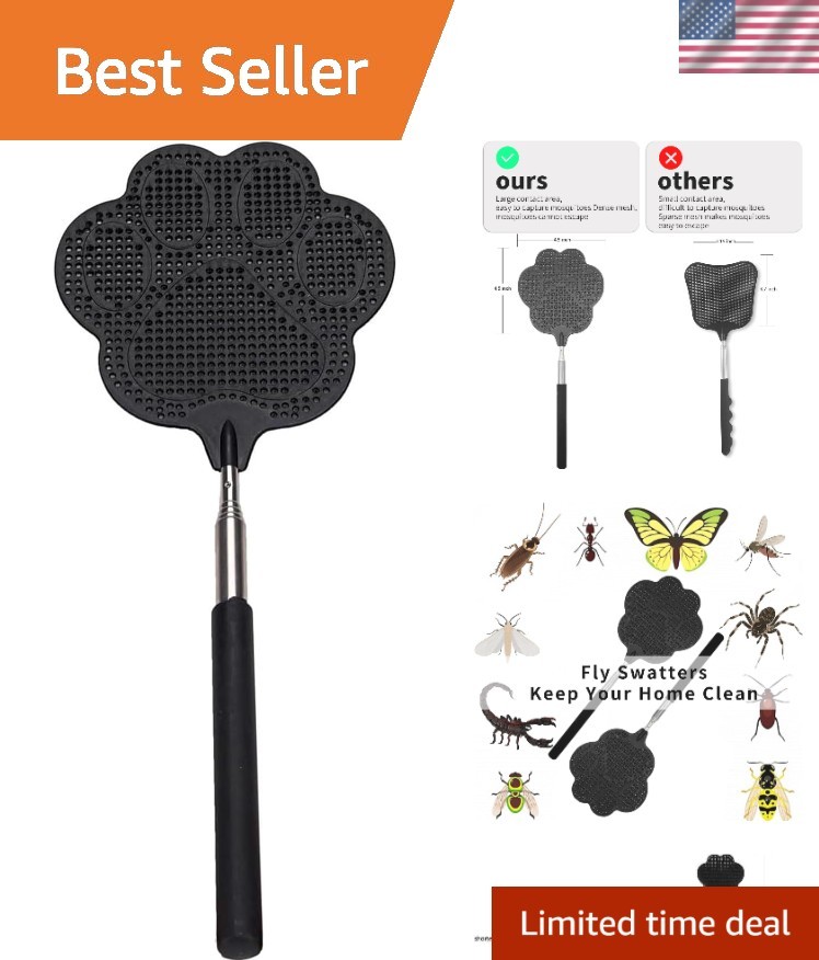 Practical Hand-Powered Fly Swatter with Ergonomic Design - Perfect for Any Space gallery