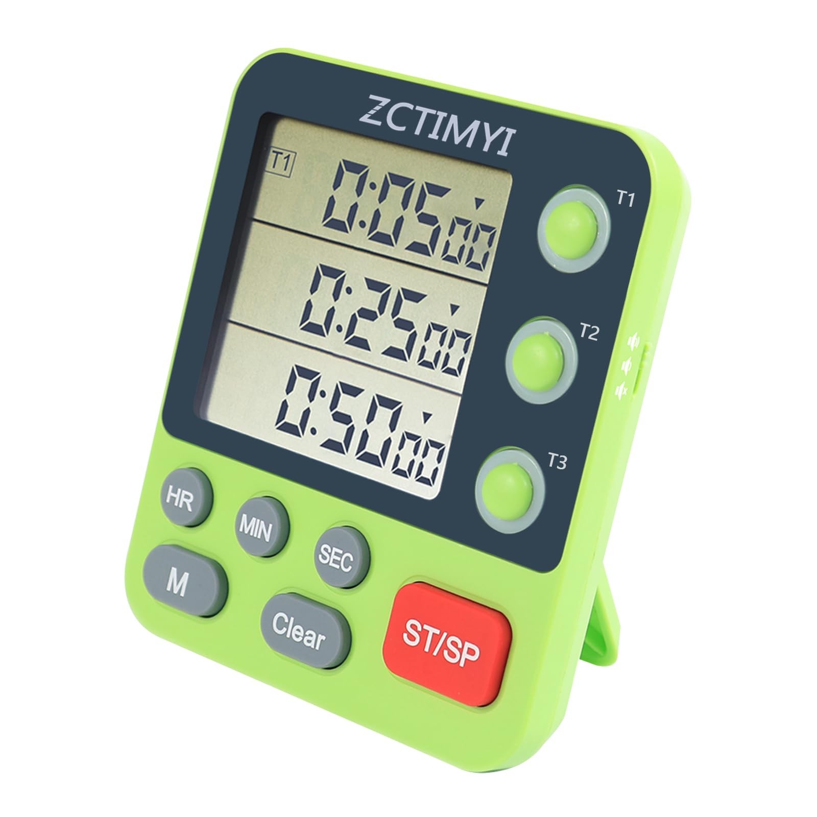 Dual Digital Timer for Kitchen Cooking, 3 Channels Count Down/Up Triple Timer... gallery