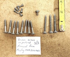 Maytag MDB8600AWS Dishwasher screws- various stainless steel screws as shown