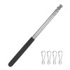 1-Pack Telescopic Handheld Flagpoles, 5.2ft/1.6m Stainless Steel Pole [Black] gallery