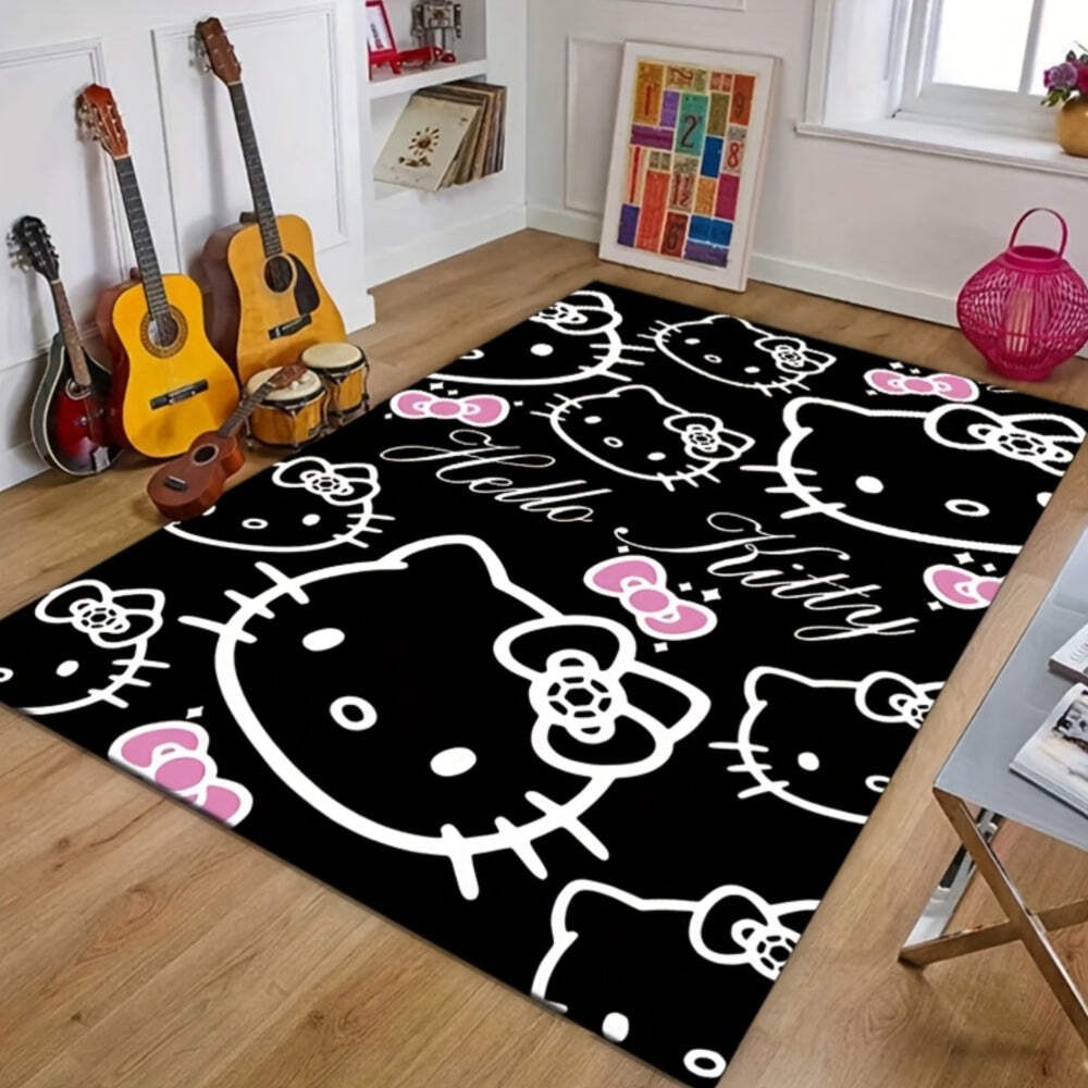 Large Hello Kitty Rug Suitable for Living Room, Bedroom, Kitchen - Ultra Soft Wa gallery