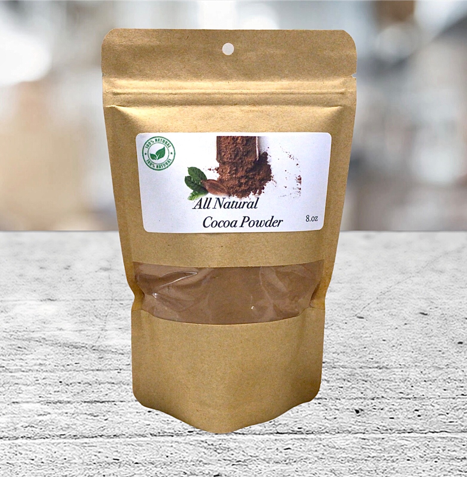 Cacoa Powder Raw All Natural Premium Grade Unsweetened Cocoa~8.oz Super Food gallery