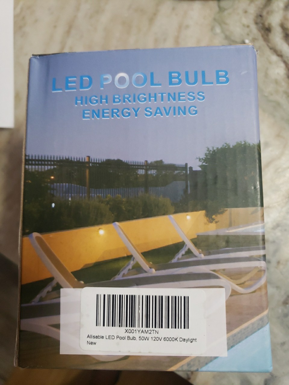 50W LED Pool Light Bulb 110V-120V Bright Daylight White Inground. NEW gallery