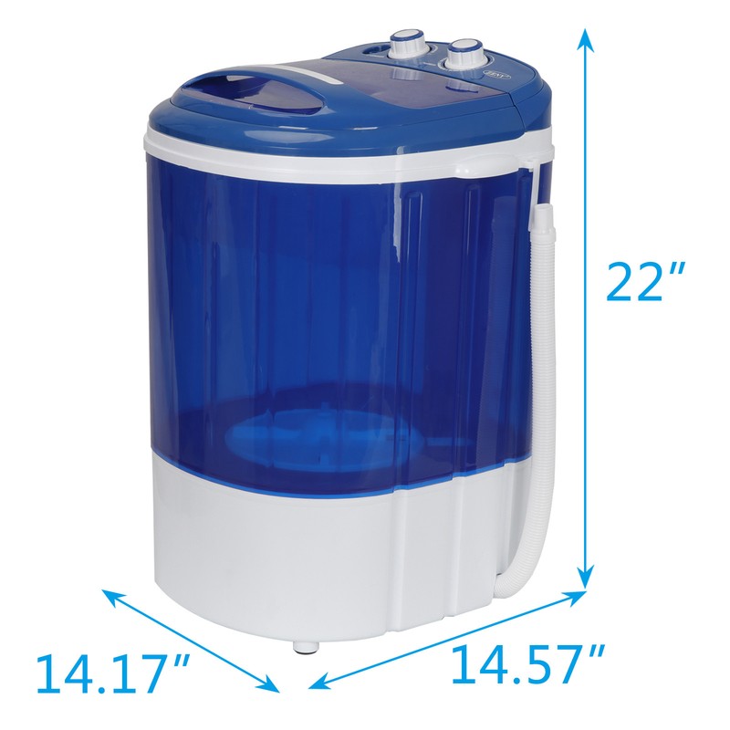 7.9LBS Semi-Automatic Washing Machine Compact Single Tub Washer W/Timer Control gallery