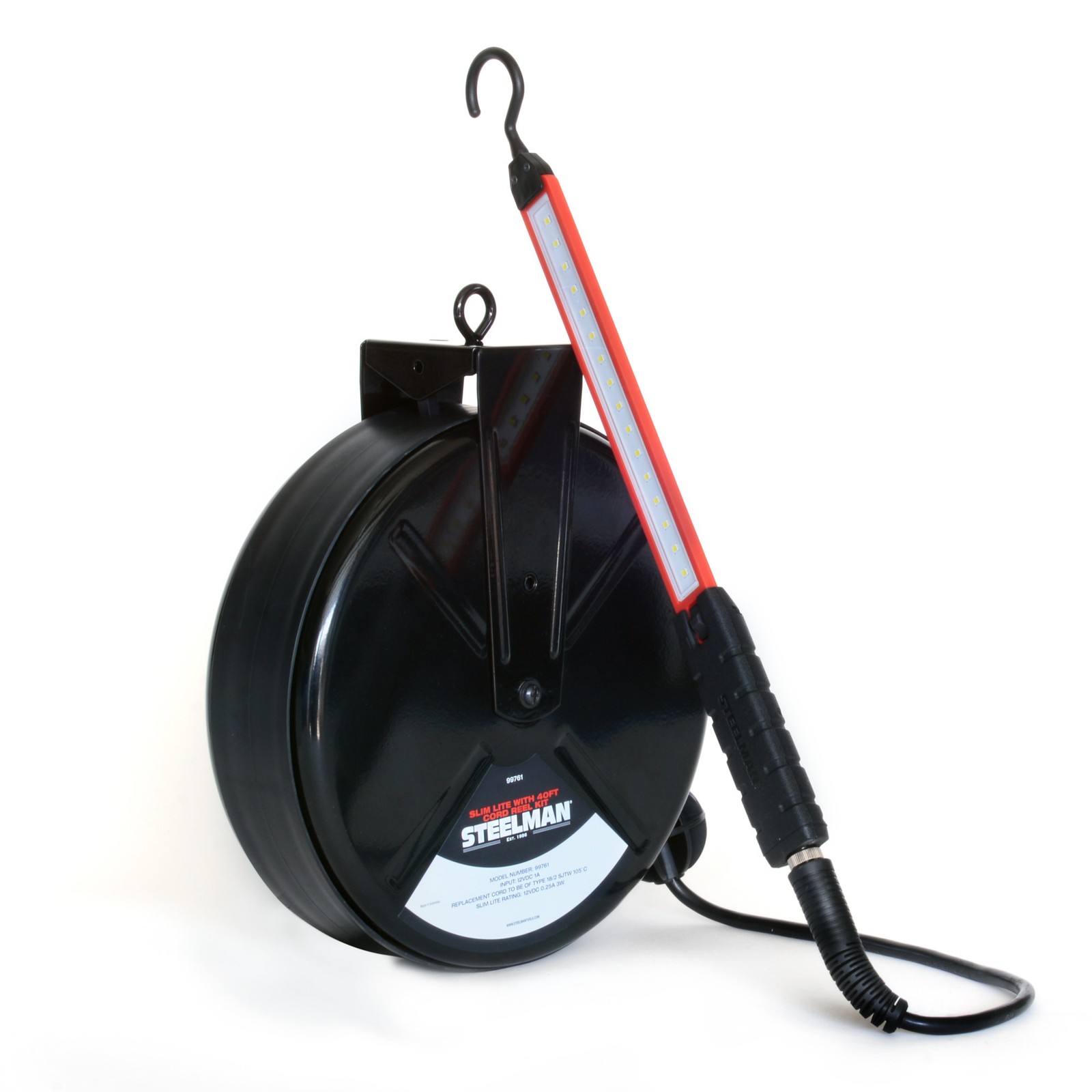 Steelman 500 Lumen LED Extra Slim Shop Light with 40 ft. Cord Reel 99761 gallery