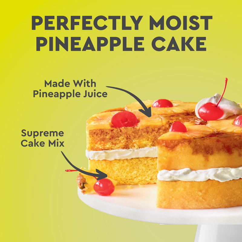 (2 pack) Duncan Hines Pineapple Supreme Flavored Cake Mix, 15.25 oz. gallery