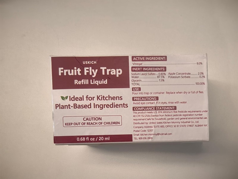 10 Pack Fruit Fly Trap Refill Liquid, 0.68oz/ Bottle, Liquid 10P, yellow gallery