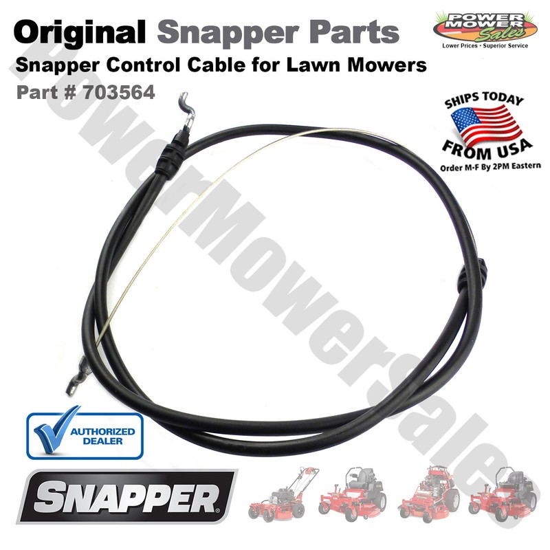 Snapper OEM Control Cable for 1696597, 1696606, 1696700 Lawn Mowers / 703564 gallery