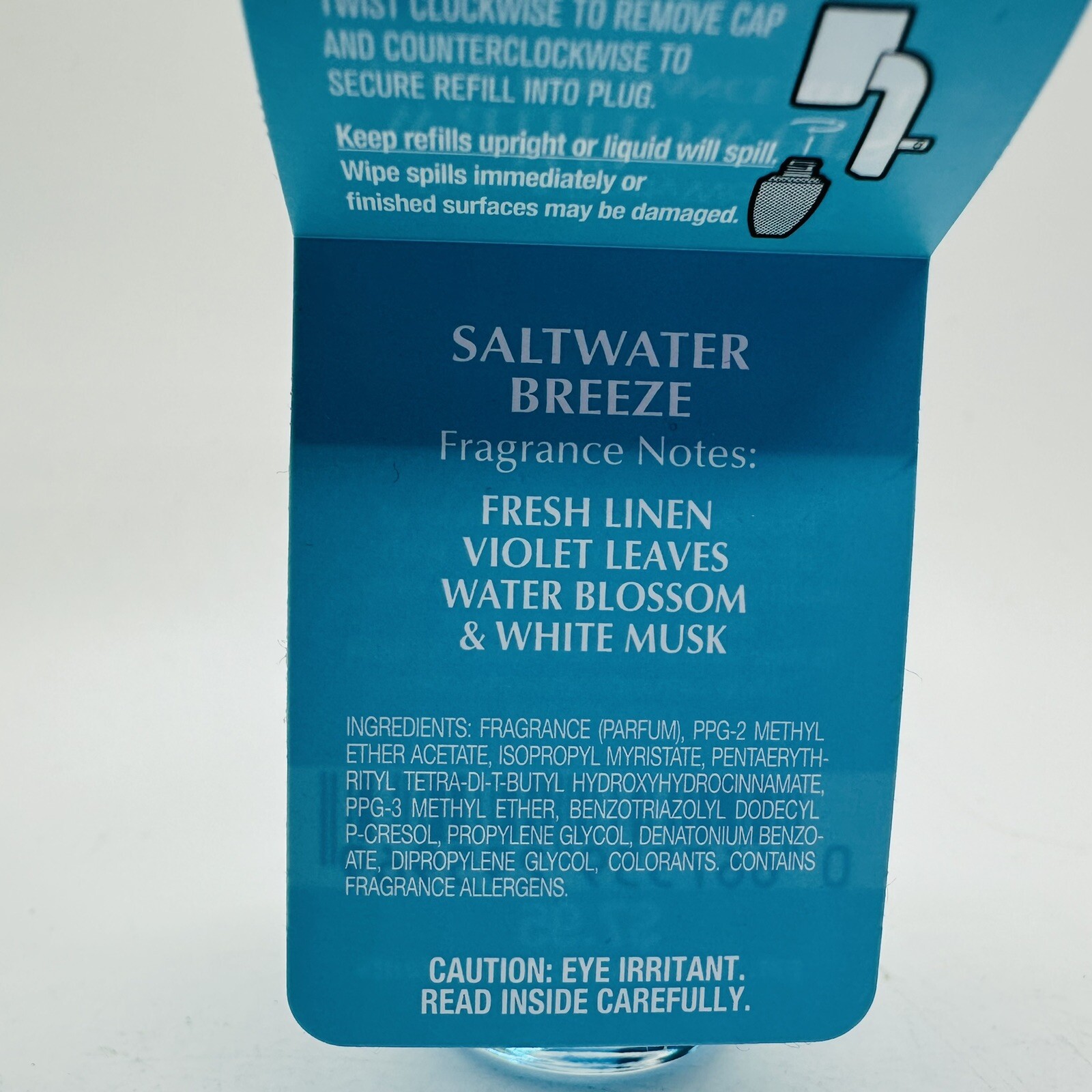 4/BATH & BODY WORKS SALTWATER BREEZE WALLFLOWERS FRAGRANCE REFILL BULB 0.8 FL OZ gallery