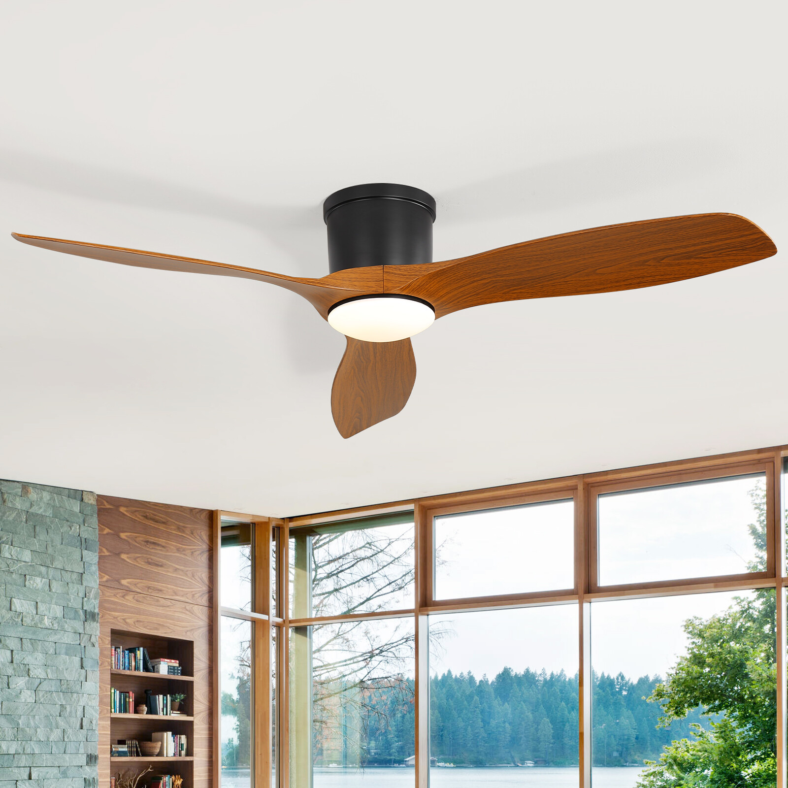 Sofucor 52inch Smart Ceiling Fan,6 Speeds Alexa/Google/App/ice/Remote/Reversible gallery