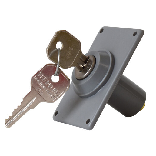 Garage Door Opener External Key Switch with 2 Keys and Mounting Plate gallery