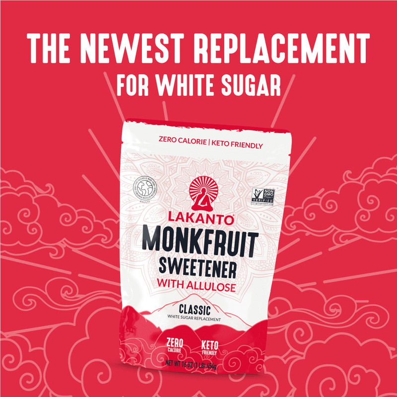 Lakanto Classic Monk Fruit Sweetener with Allulose, 1 lb, 1 Count gallery