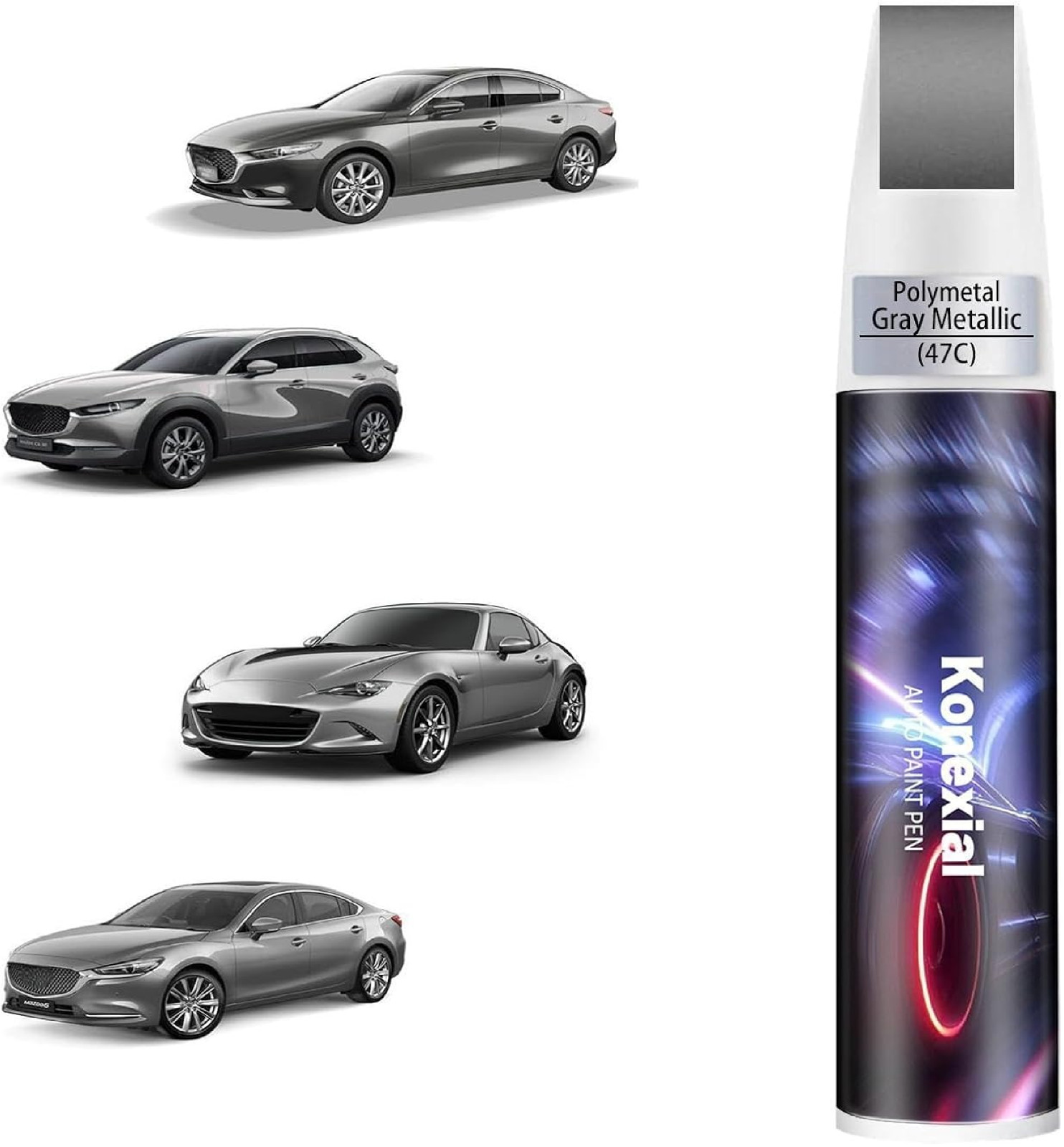 Polymetal Gray Metallic(47C) Touch up Paint Compatible with Mazda, Premium Car S gallery