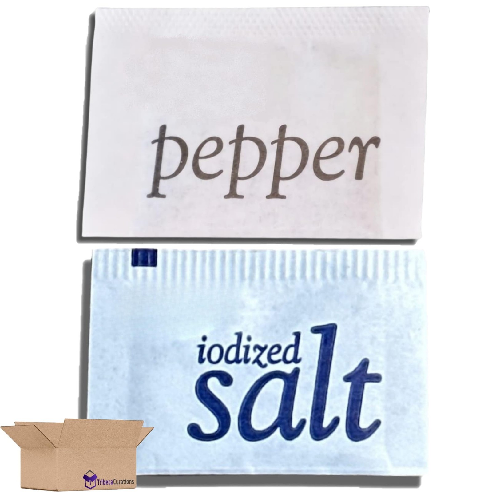 Salty Ernie Individual Salt & Pepper Packet Combo Pack | Iodized Table Salt (.6 gallery
