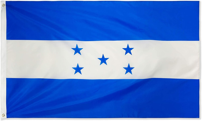 DANF Honduras Flag 3X5 Ft Thick Polyester, Fade Resistant, Brass Grommets, Canva gallery
