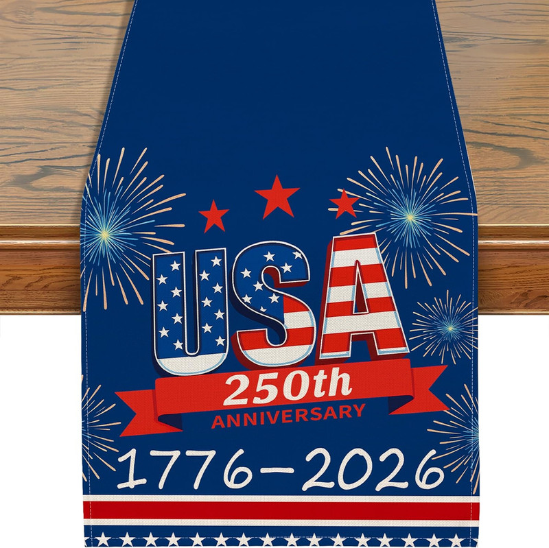 250Th Anniversary USA Table Runner, 4Th of July Table Runner Patriotic 250 Anniv gallery