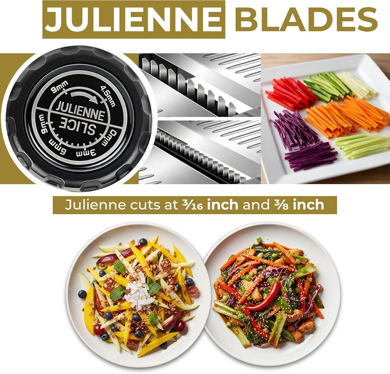 Gramercy Adjustable Mandoline Slicer for Kitchen, Potato Cutter, Vegetable Chopp gallery