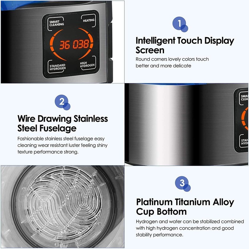 Hydrogen Water Machine Generator Rich Alkaline Water Ionizer Generator Kettle gallery