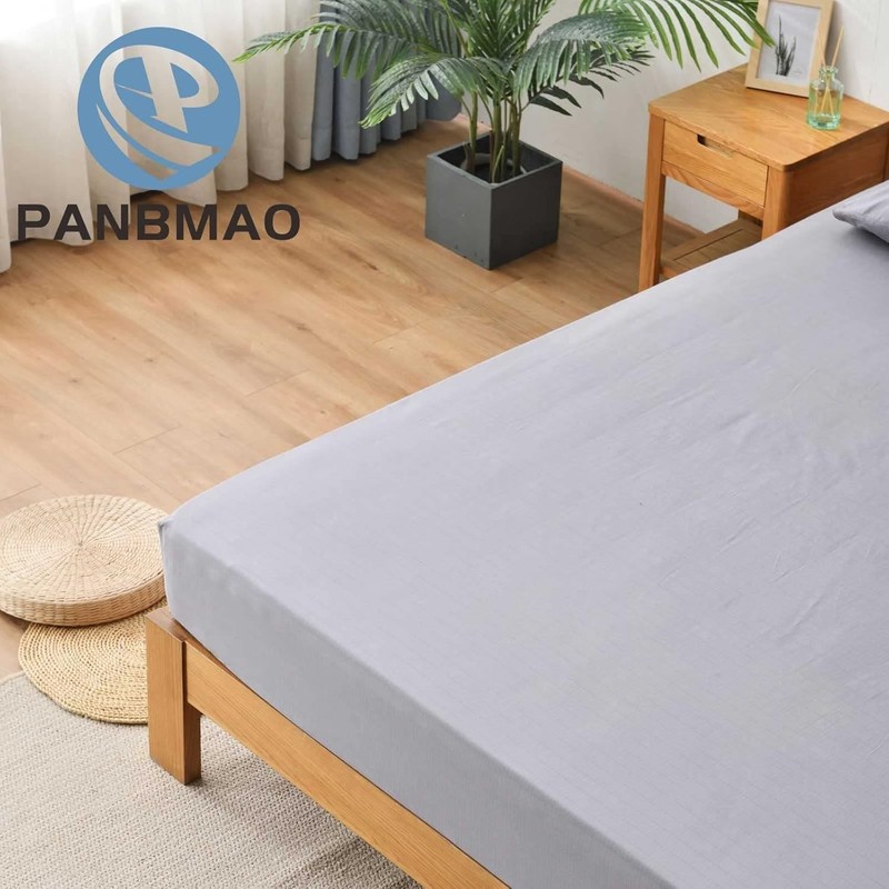 Fitted Grounding Bed Sheets - Queen, 12% Silver Fiber & Cotton for Better Sleep gallery
