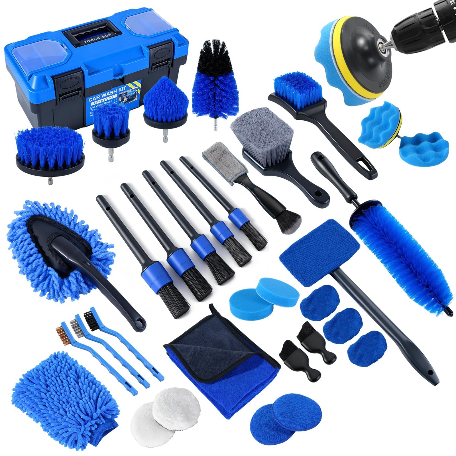 36Pcs Car Detailing Kit, Car Detailing Brush Set, Car Cleaning Kit, Auto Detaili gallery