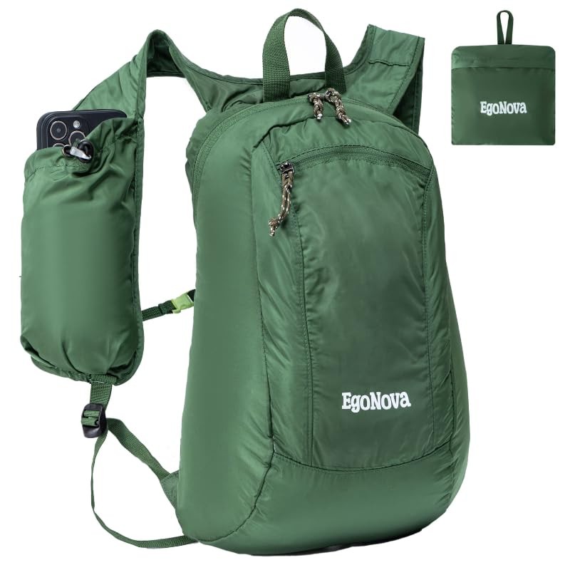 12L Ultralight  Thin Packable Daypack, Small Foldable Hiking Backpack Travel ...