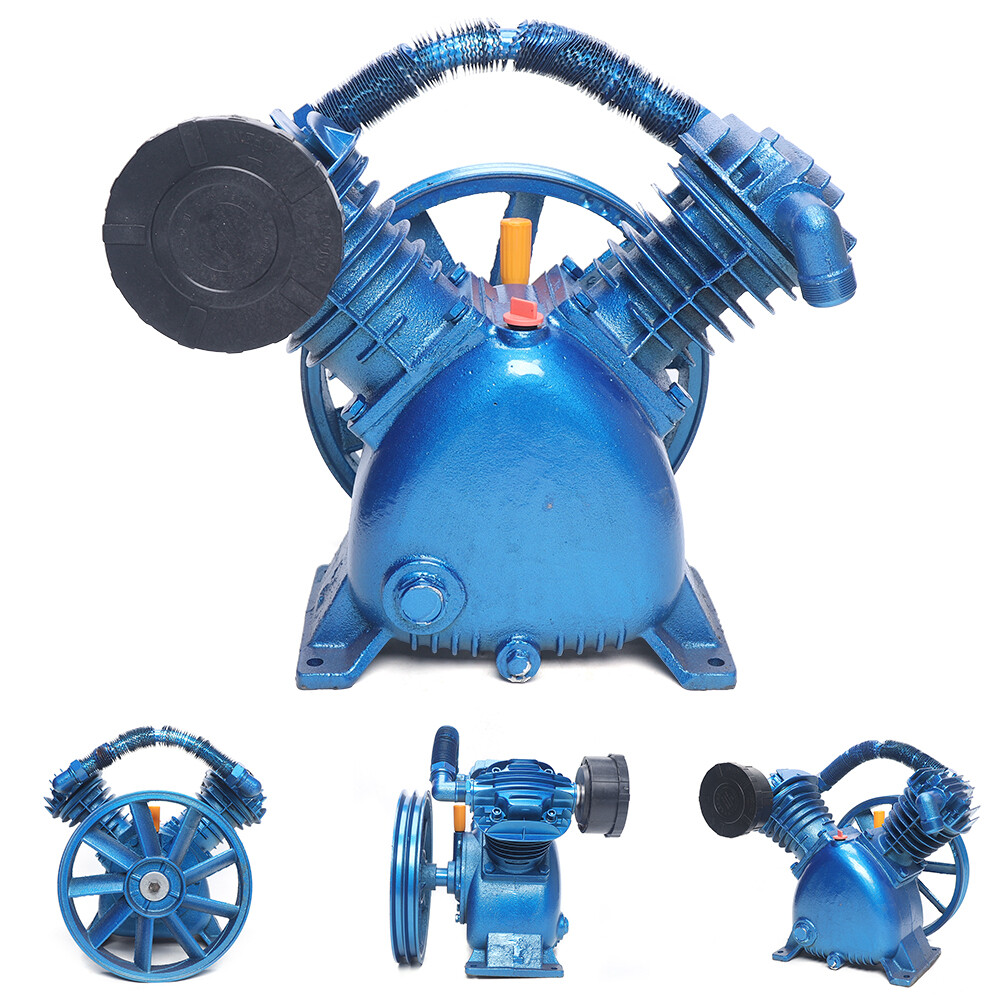 175psi 5HP V Style 2-Cylinder Air Compressor Pump Motor Double Head Double Stage gallery